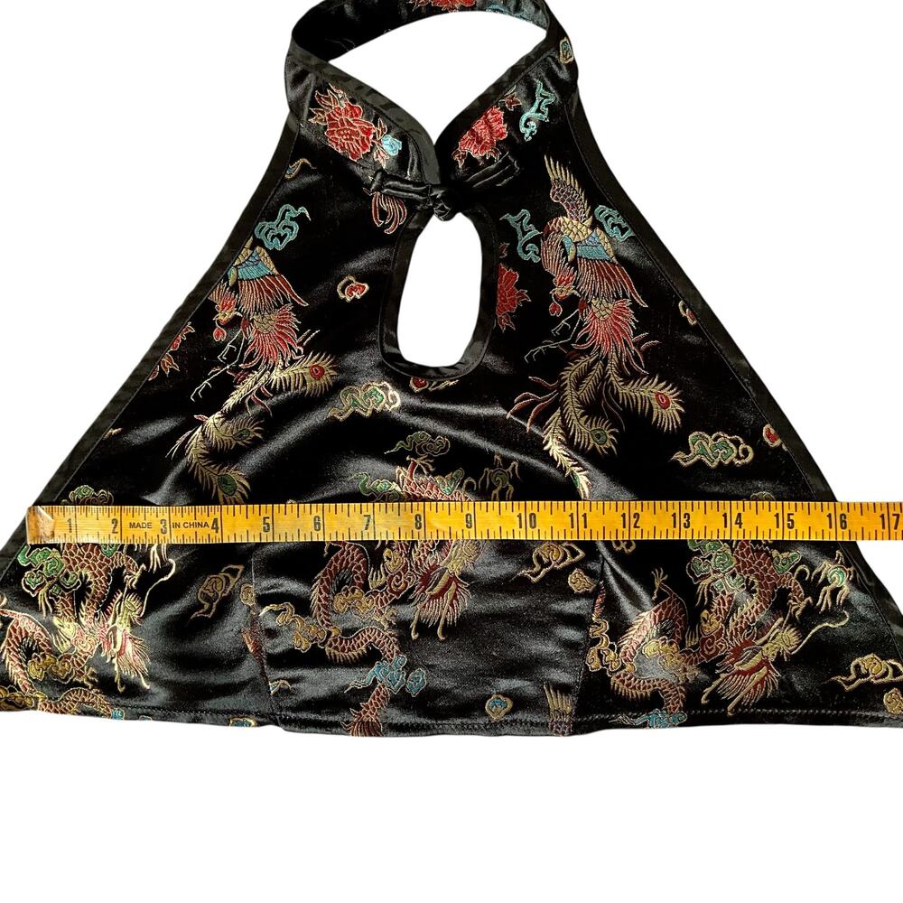 Fairycore Asian Print Crop Top: 90s, Y2K - Picture 3 of 5
